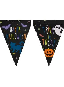 Funidelia 1 Halloween Pompoen Banner - Happy Halloween