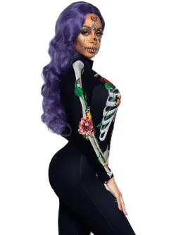 Funidelia 3D-skelet Met Bloemen Kostuum Voor Vrouwen -🎃 Halloween Winkel 3d skelet met bloemen kostuum voor vrouwen 2