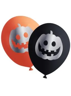 Funidelia 8 Halloween Pompoen Ballonnen - Happy Halloween