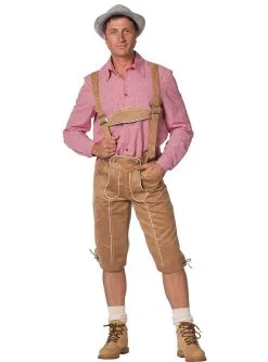 Funidelia Beige Lederhose Voor Mannen