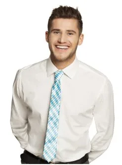 Funidelia Blauw Witte Oktoberfest Stropdas