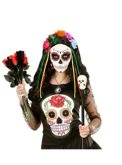 Funidelia Catrina Multi Kleuren Rozen Haarband Voor Volwassenen -🎃 Halloween Winkel catrina multi kleuren rozen haarband voor volwassenen 2