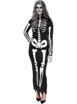 Funidelia Elegant Skelettenkostuum Voor Vrouwen Plus Size -🎃 Halloween Winkel elegant skelettenkostuum voor vrouwen plus size 2