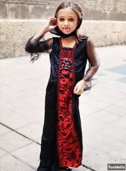 Funidelia Gothic Vampier Kostuum Voor Meisjes -🎃 Halloween Winkel gothic vampier kostuum voor meisjes 2