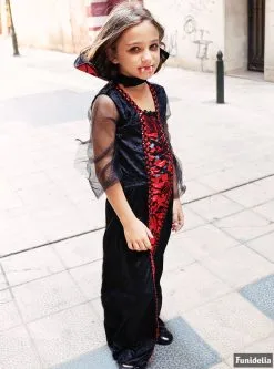 Funidelia Gothic Vampier Kostuum Voor Meisjes -🎃 Halloween Winkel gothic vampier kostuum voor meisjes 3