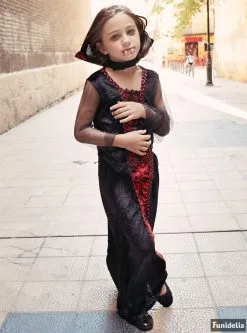 Funidelia Gothic Vampier Kostuum Voor Meisjes -🎃 Halloween Winkel gothic vampier kostuum voor meisjes 4