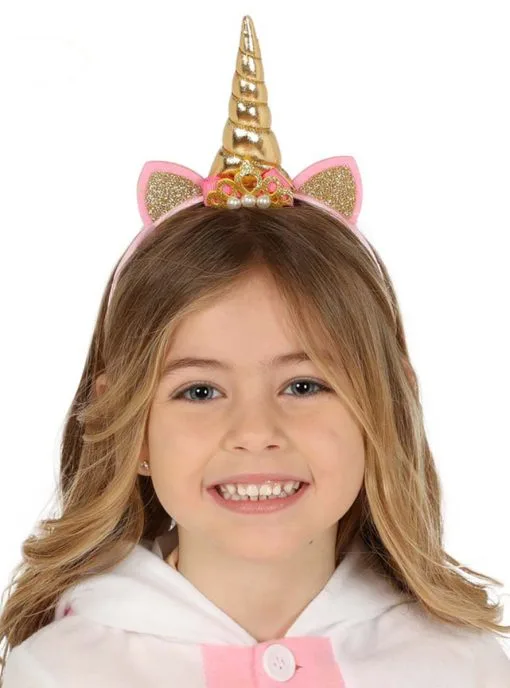 Funidelia Goud Eenhoorn Kostuum Voor Meisjes 7 Funidelia Goud Eenhoorn Kostuum Voor Meisjes -π Halloween Winkel goud eenhoorn kostuum voor meisjes