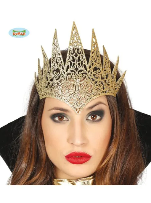 Funidelia Gouden Dominante Koningin Tiara 1 Funidelia Gouden Dominante Koningin Tiara -π Halloween Winkel gouden dominante koningin tiara
