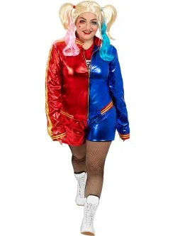 Funidelia Grote Maat Harley Quinn Kostuum - Suicide Squad -🎃 Halloween Winkel grote maat harley quinn kostuum suicide squad 1 7