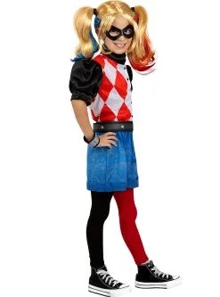 Funidelia Harley Quinn Kostuum Voor Meisjes -🎃 Halloween Winkel harley quinn kostuum voor meisjes 3