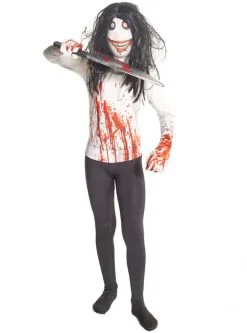 Funidelia Jeff The Killer Morphsuit Kostuum -🎃 Halloween Winkel jeff the killer morphsuit kostuum 2