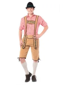 Funidelia Lederhose Licht Bruin Voor Mannen