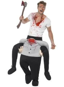 Funidelia Piggyback Hoofdloze Man Kostuum Voor Volwassenen