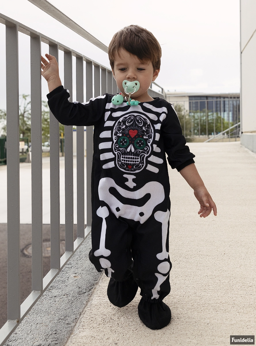 Funidelia Skelet Dag Van De Doden Kostuum Voor Baby's 2 Funidelia Skelet Dag Van De Doden Kostuum Voor Baby's - Afbeelding 2
