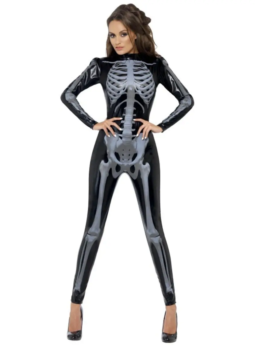 Funidelia Skelet Second Skin Fever Kostuum Voor Vrouw 1 Funidelia Skelet Second Skin Fever Kostuum Voor Vrouw
