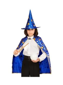Funidelia Tovernaars Kostuum Met Sterren Voor Kinderen -🎃 Halloween Winkel tovernaars kostuum met sterren voor kinderen 4