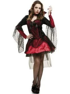Funidelia Vampier Kostuum Met Zwart Kant Voor Vrouw