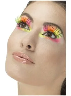 Funidelia Vrouw Neon Multi Kleuren Wimpers
