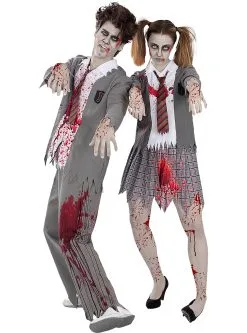 Funidelia Zombie Student Kostuum Voor Mannen Plus Size -🎃 Halloween Winkel zombie student kostuum voor mannen plus size 2