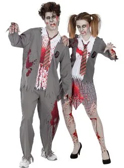 Funidelia Zombie Student Kostuum Voor Mannen Plus Size -🎃 Halloween Winkel zombie student kostuum voor mannen plus size 3