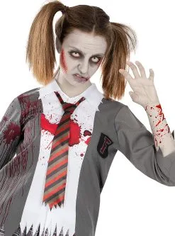 🎃 Halloween Winkel -🎃 Halloween Winkel zombie student kostuum voor vrouwen plus size 1